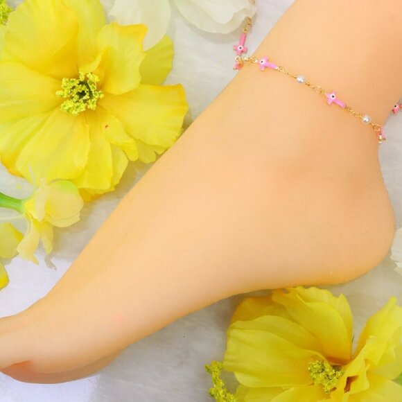 "Minimalist Anklet, Sleek & Modern Design, Women’s Fashion, YC110023-A - Picture 4 of 10